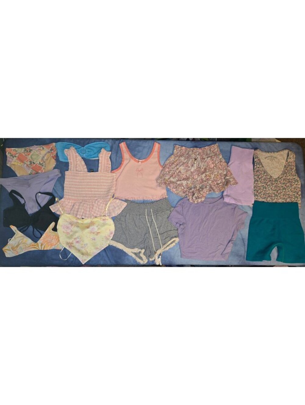 Women's summer tank tops and shorts bundle